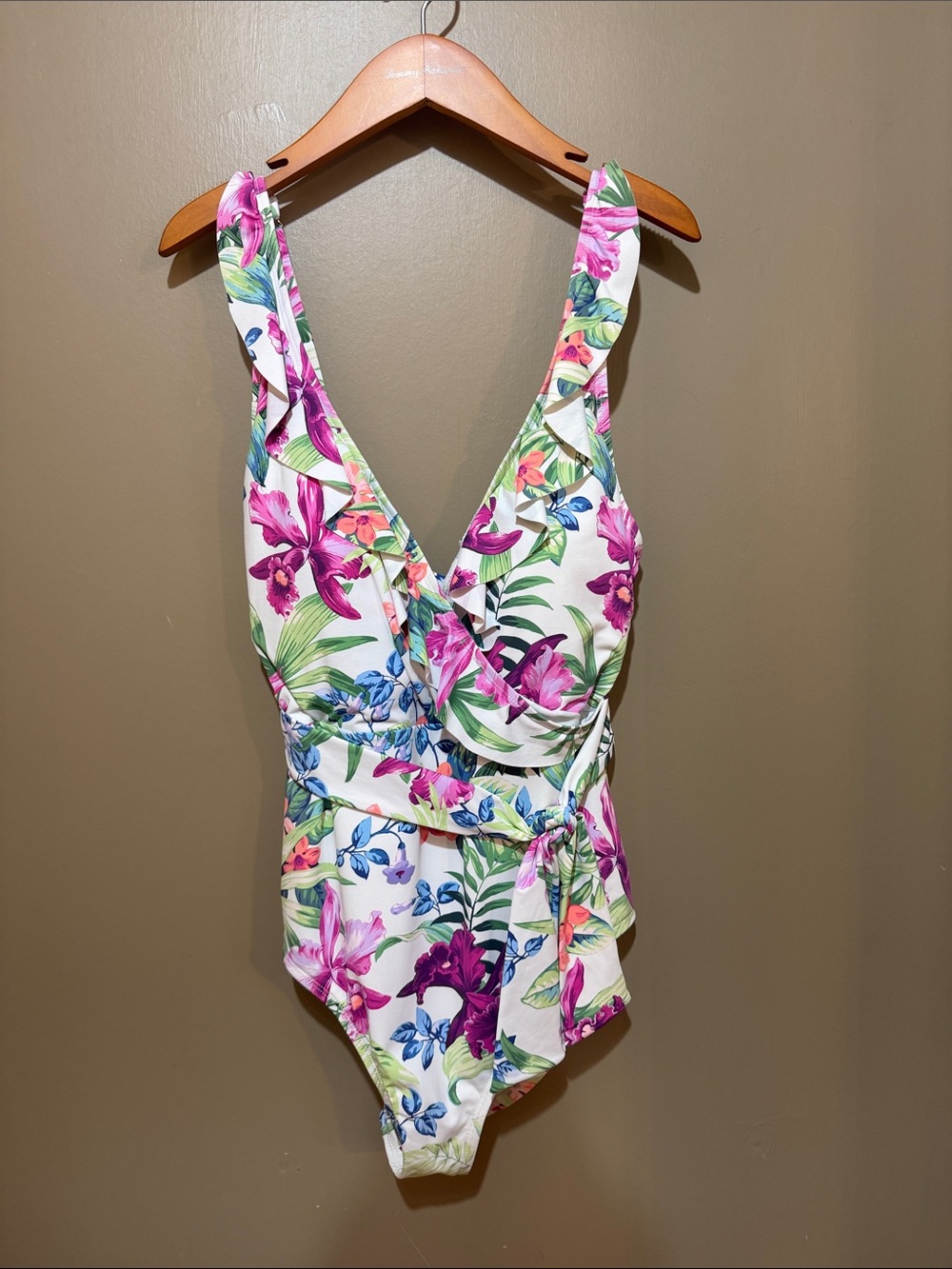 Tommy Bahama Coastal Gardens Belt Wrap one piece swimsuit - SS300413
